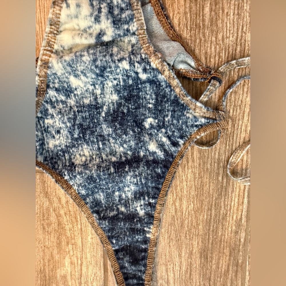 Brazilian Denim Monokini by Blueman, great condition, size S - Picture 2 of 8